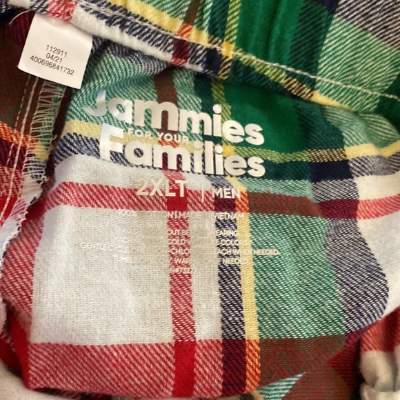 NWT Mens Tall Winter Pajamas Jammies for your families size 2XLT - Picture 4 of 5